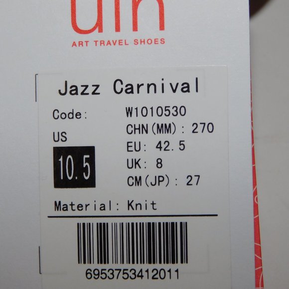 UNI Footwear Womens 10.5 Jazz Carnival Toledo Colorful Slip on Shoes NEW w TAG - Picture 4 of 8